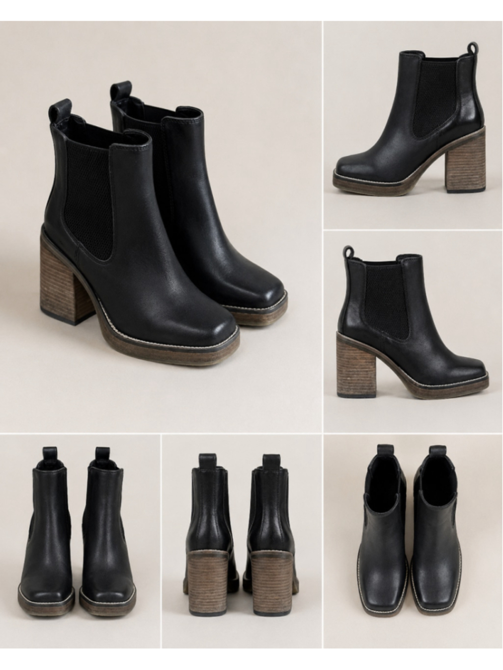 Women's Diba True Black Heeled Boots Size 7 Summer Sale